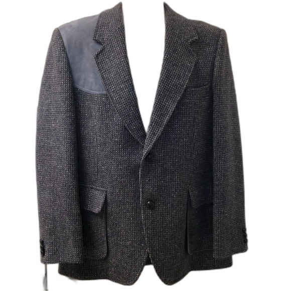 Vintage Pendleton Men's Tweed Wool Blazer Suit Sport Jacket Coat Size 40 Single